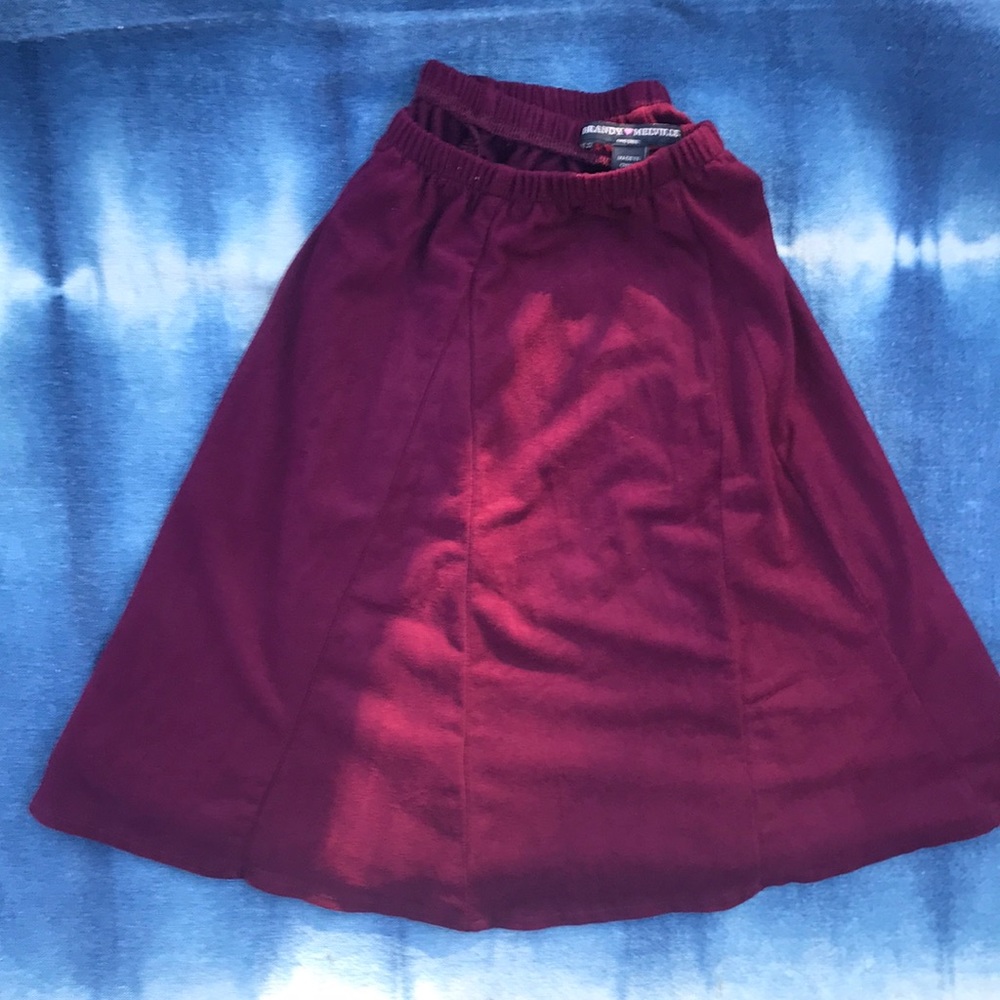 Brandy Melville Suede Elastic Mini Skirt - Picture 3 of 5